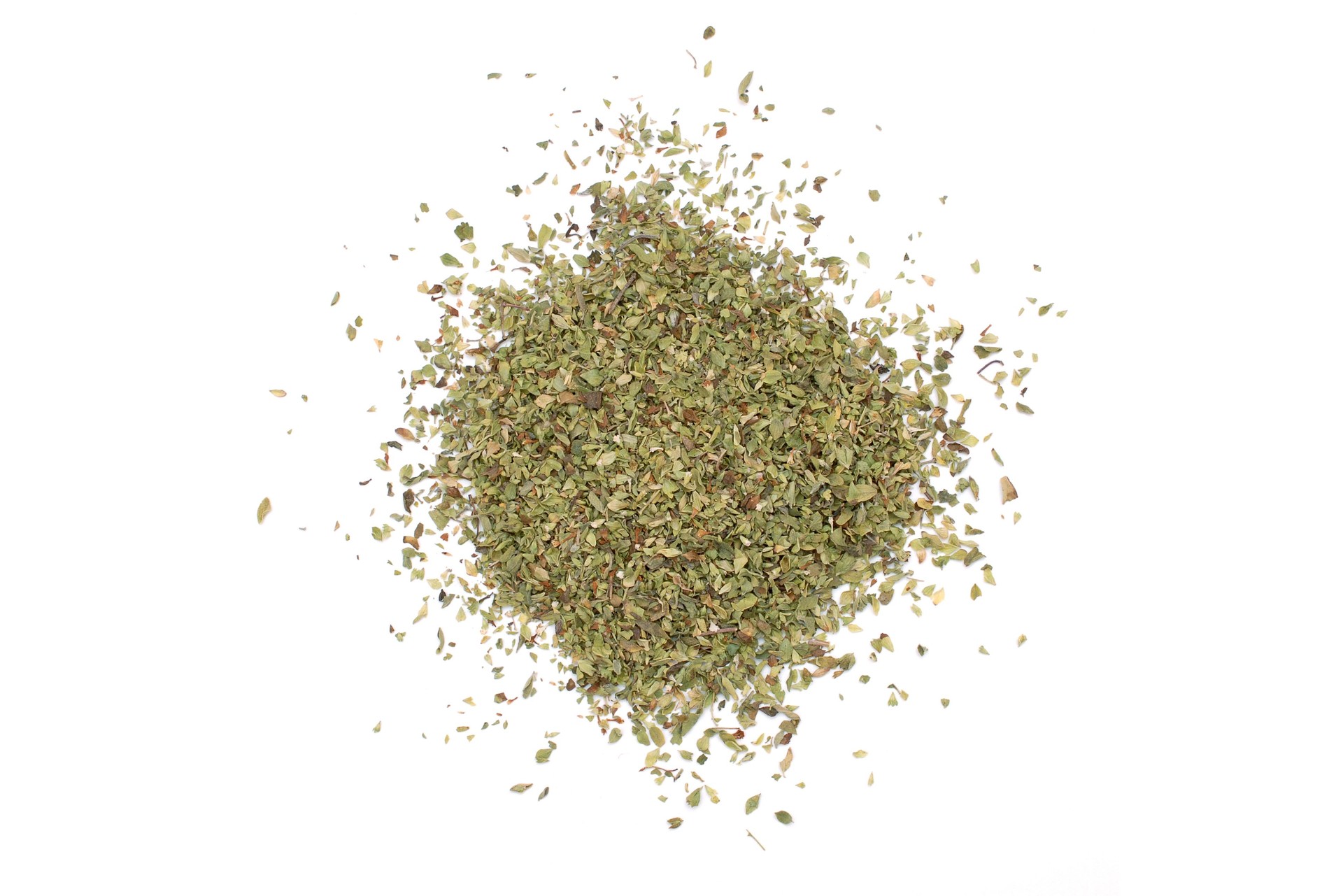 Dried oregano heap